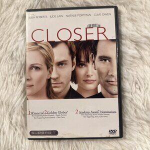 CLOSER dvd tested working Julia Roberts Romance rated R